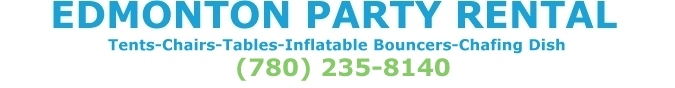 Welcome Edmonton Party Rental-helping Edmonton families have great events.